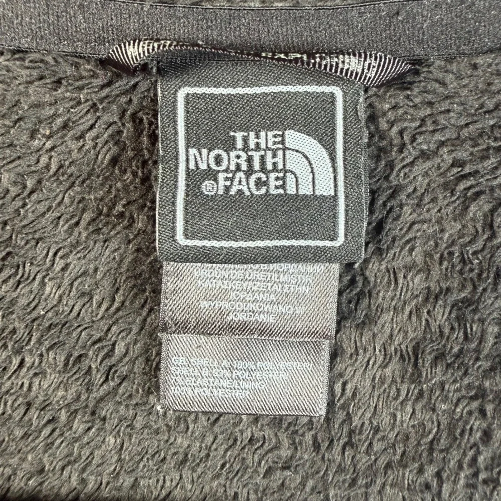 The North Face Osito Fleece Jacket Womens XS Black Full Zip Mock Neck Soft Fuzzy